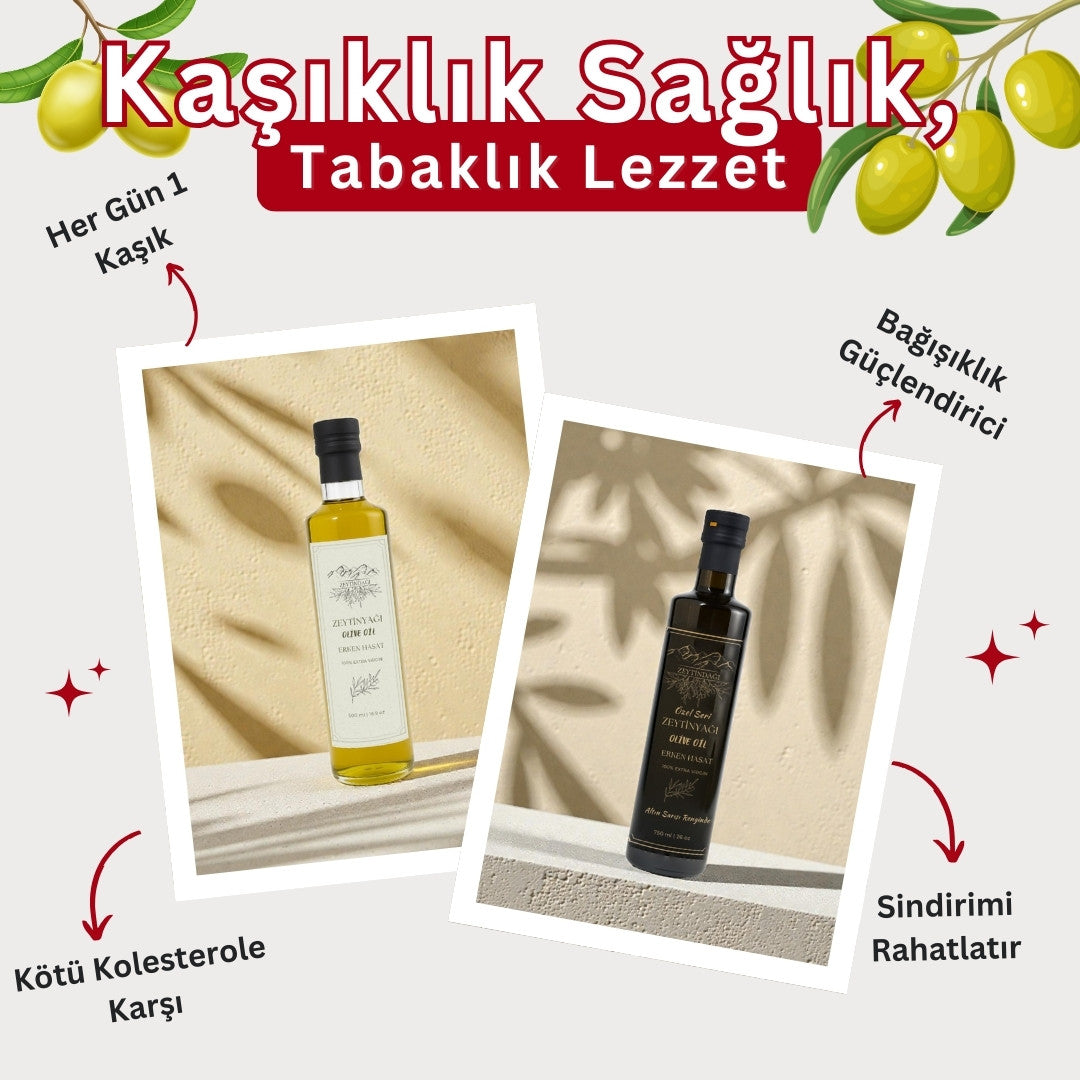 Özel Seri Soğuk Sıkım Zeytinyağı 750 ML